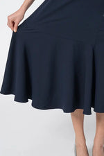【Back Satin Georgette】Long Mermaid Dress