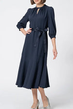【Back Satin Georgette】Long Mermaid Dress