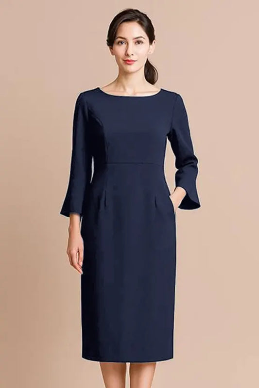 Space Material: Bell Sleeve Dress