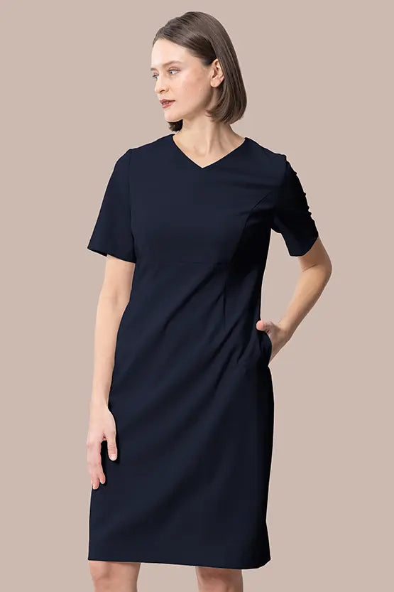 Smart Stretch: V-neck Essential Dress