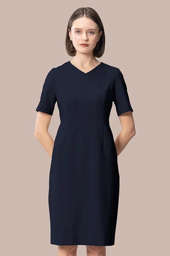 Smart Stretch: V-neck Essential Dress