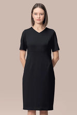 Space Material: V-neck Essential Dress