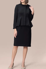 Space Material: V-neck Essential Dress