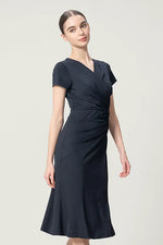 Stretch Jersey: Gathered Dress