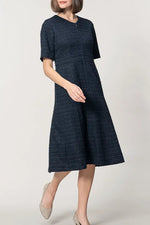 Boucle Tweed: Zip-up Dress