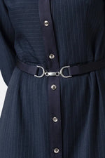 【Active Warm Pinstripe】Shirt Dress