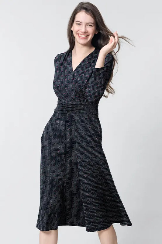Oshima Tsumugi Design Moist Jersey: Mimorin Dress