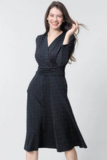 Oshima Tsumugi Design Moist Jersey: Mimorin Dress