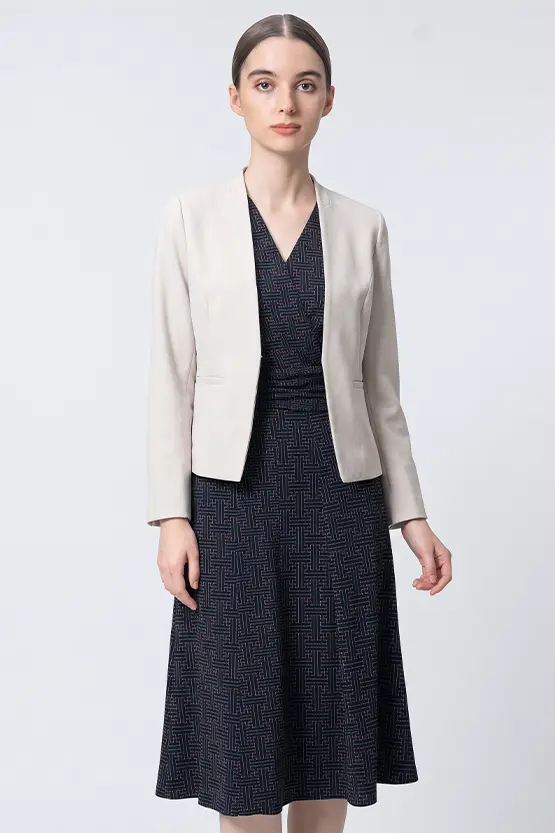 Oshima Tsumugi Design Moist Jersey: Mimorin Dress