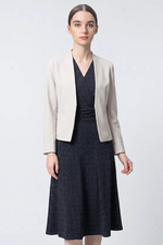 Oshima Tsumugi Design Moist Jersey: Mimorin Dress