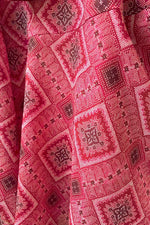 Oshima Tsumugi Design Stretch Chiffon: Mid-Length Semi-Mermaid Dress