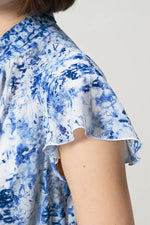Stretch Chiffon: Twist Neck Mid-Length Mermaid Dress