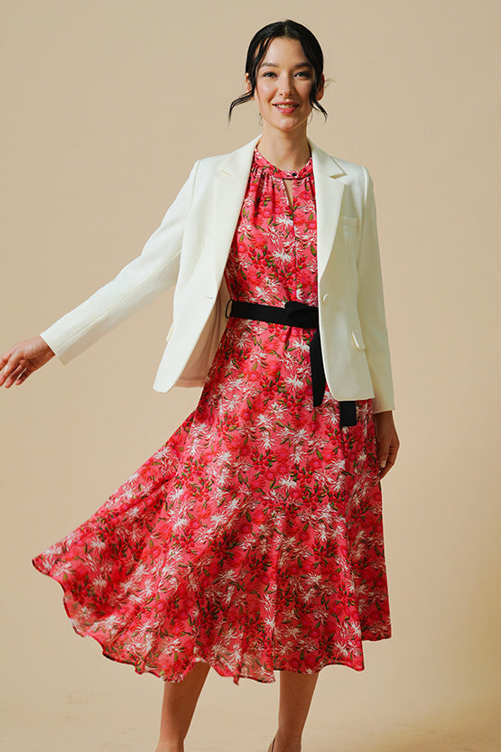 Reproduction / Stretch Chiffon: Stretch Chiffon Coral Margaret Long Mermaid Dress