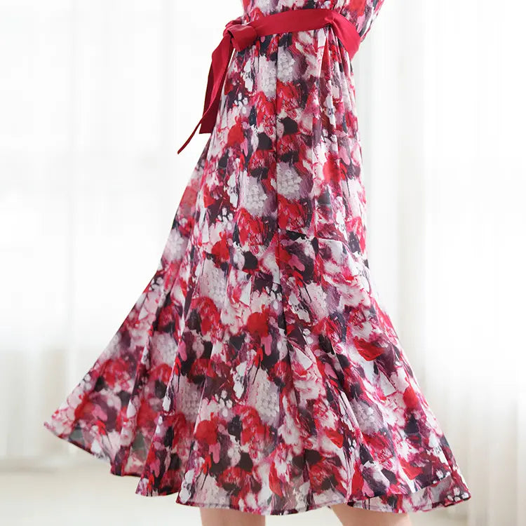 A striking mermaid A-line skirt that sways with every step