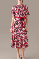 Stretch Chiffon: Passion Mandarin Long Mermaid Dress