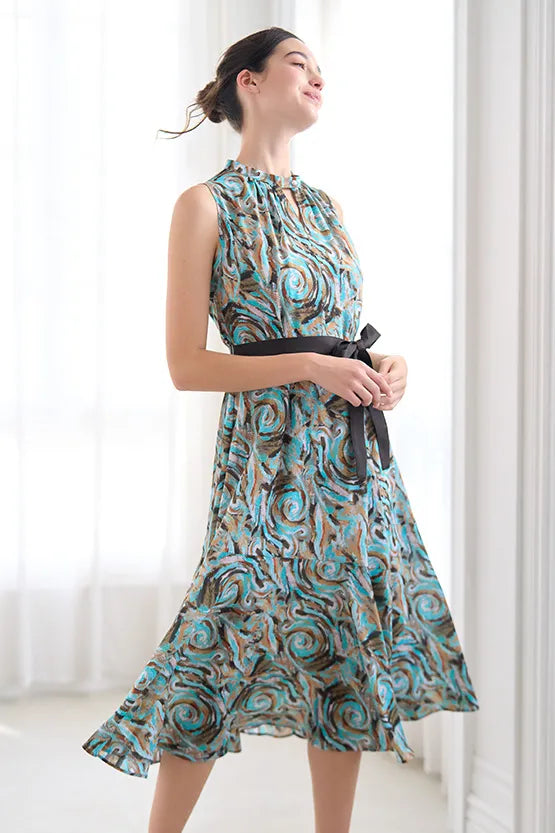 Stretch Chiffon: Long Mermaid Dress