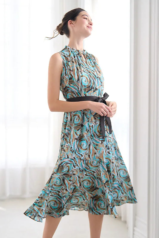 Stretch Chiffon: Long Mermaid Dress