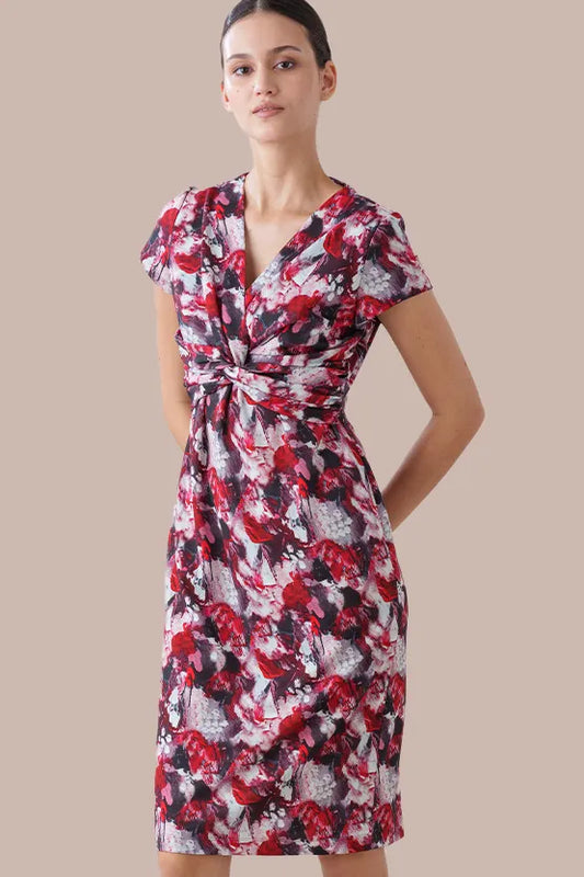 Stretch Jersey: Passion Twist Dress (Knee-Length)