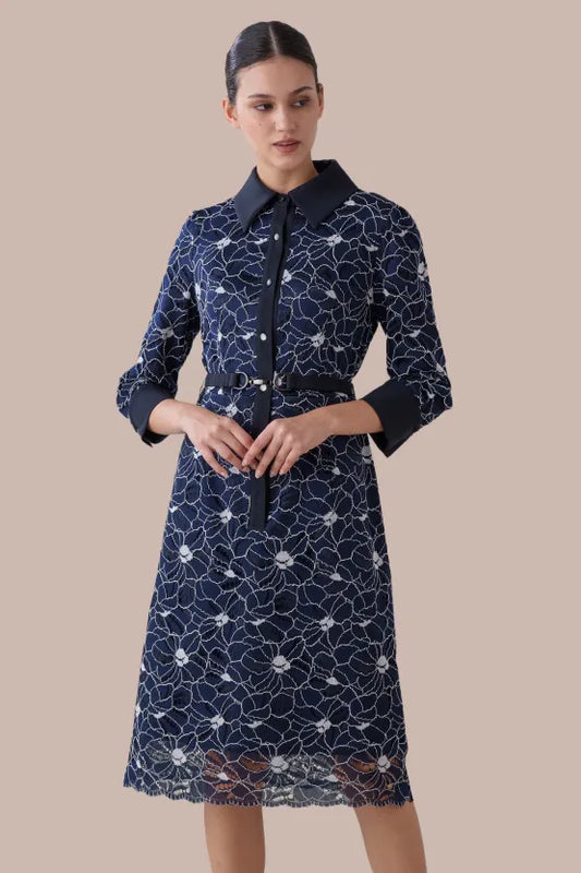 Blooming Lace: Lace Shirt Dress