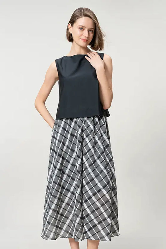 [Stretch Chiffon] Layered Dress