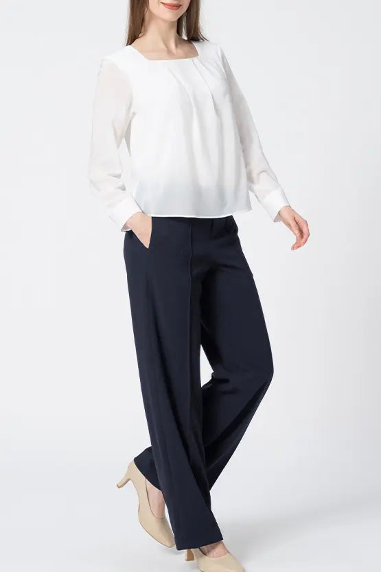 【Comfort Georgette】Straight Pants