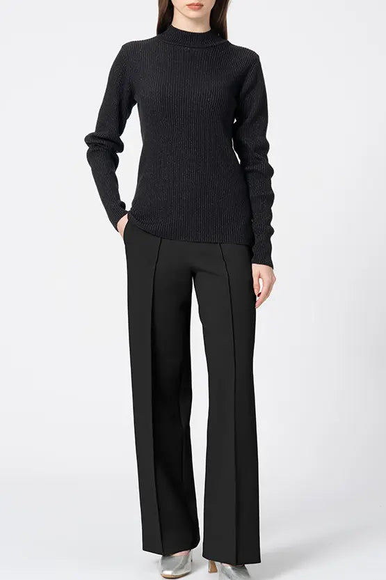 Marshmallow Tech: Straight Wide-Leg Pants
