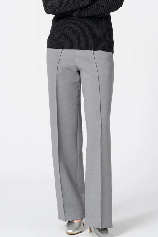 Marshmallow Tech: Straight Wide-Leg Pants