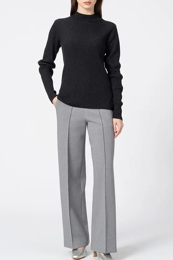 Marshmallow Tech: Straight Wide-Leg Pants