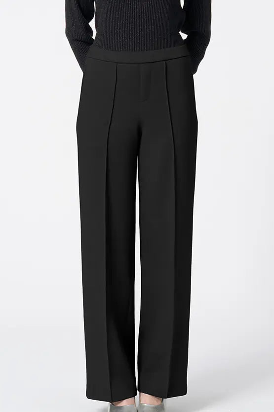 Marshmallow Tech: Straight Wide-Leg Pants