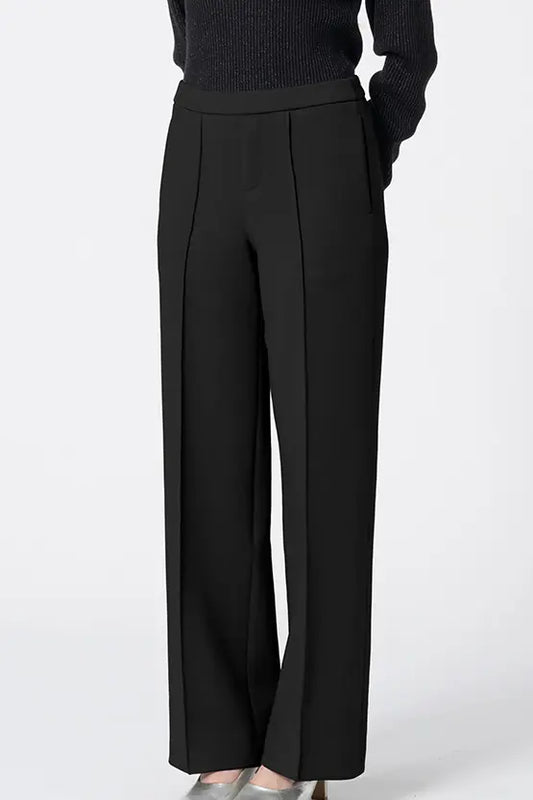 Marshmallow Tech: Straight Wide-Leg Pants
