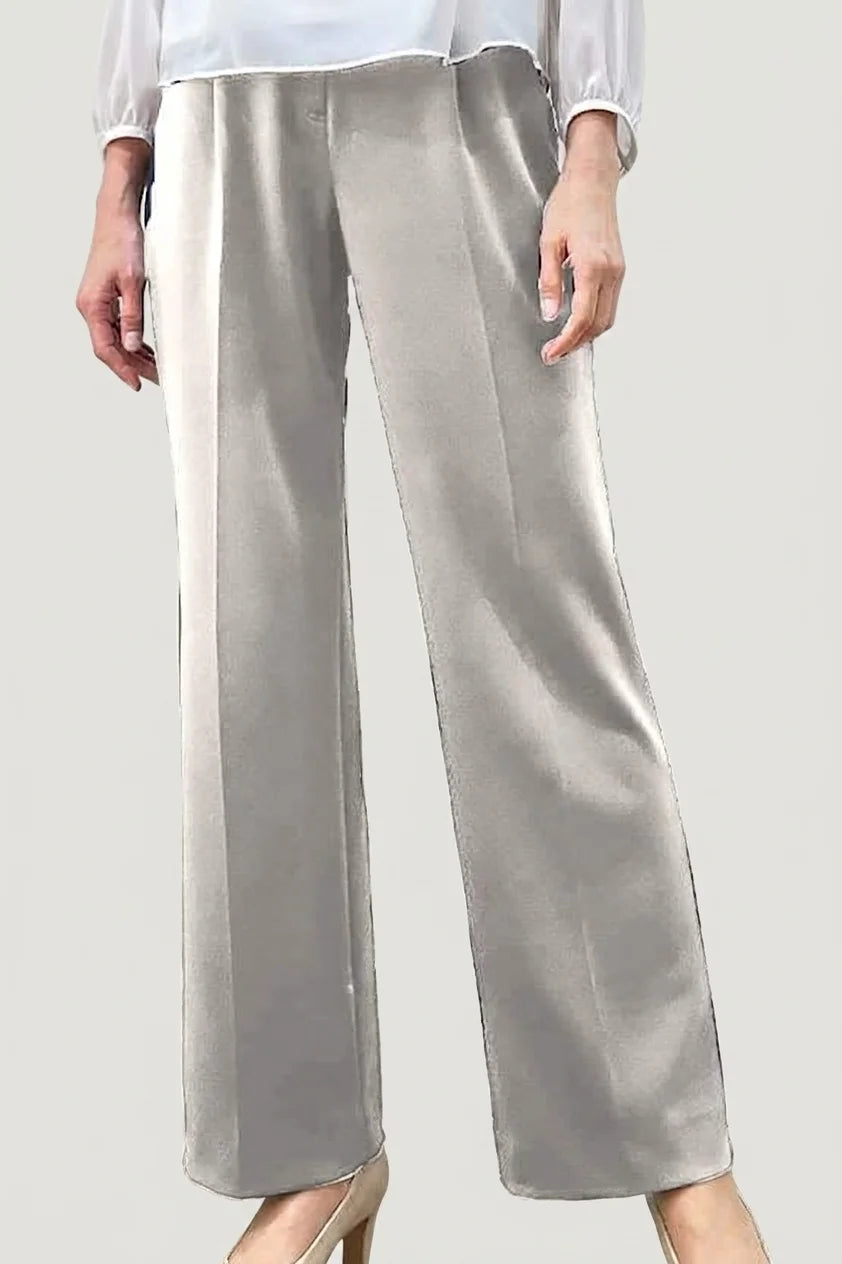 Active Stretch: Gray Wide Pants