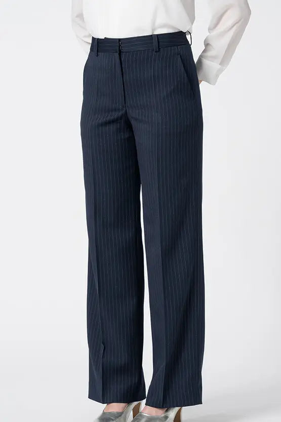 【Active Warm Pinstripe】Straight Pants