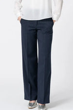 【Active Warm Pinstripe】Straight Pants
