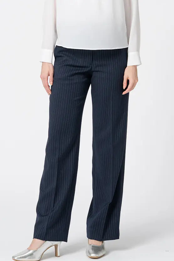 【Active Warm Pinstripe】Straight Pants