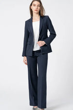 【Active Warm Pinstripe】Straight Pants