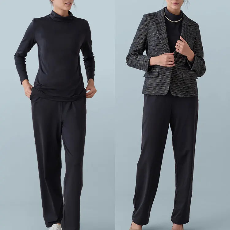 Lustrous elegance. Versatile sophistication from office to relaxation at home