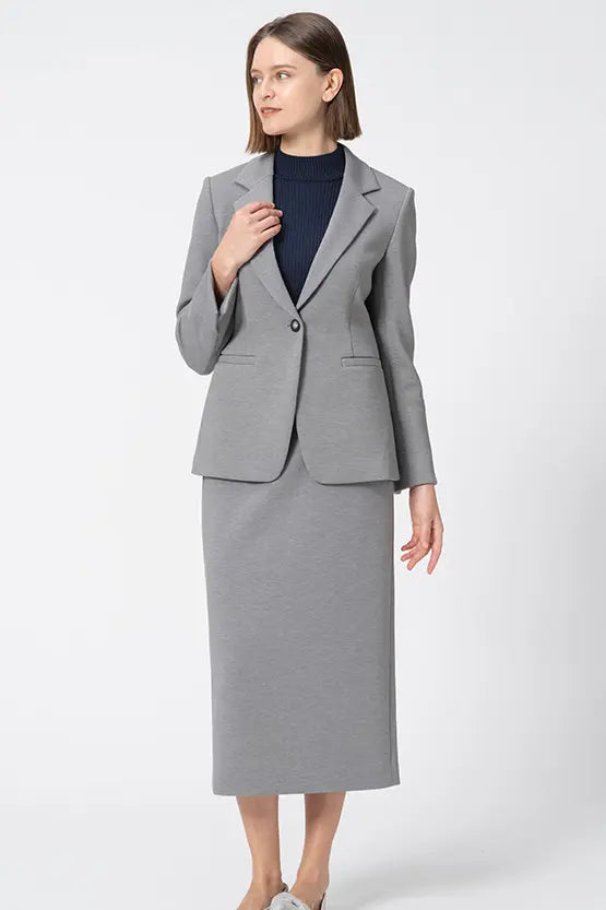 Marshmallow Tech: I-Line Long Skirt