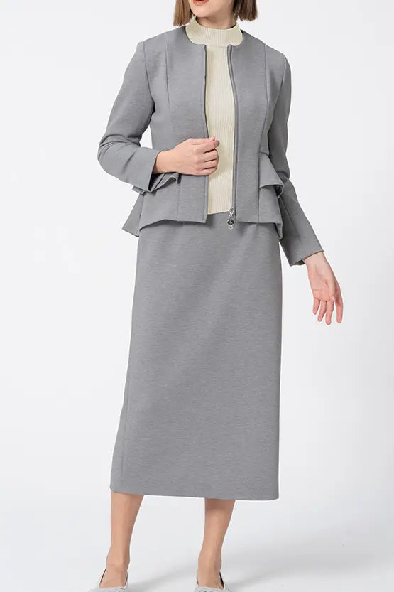 Marshmallow Tech: I-Line Long Skirt