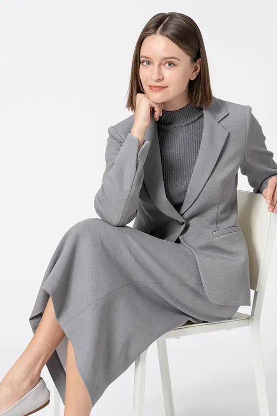 Marshmallow Tech: I-Line Long Skirt
