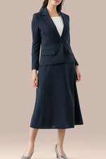 Double Jersey: Mid-Calf A-Line Skirt