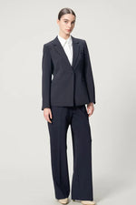 Stretch Georgette: Front Fly Shirt