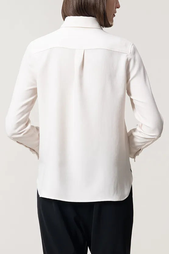 Stretch Georgette: Front Fly Shirt