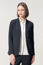 Stretch Georgette: Front Fly Shirt