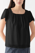 Refined T-shirt Series: Double-layered top