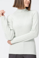 【Washable Wool Knit】High-Neck Top