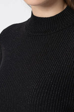【Washable Wool Knit】High-Neck Top