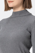 【Washable Wool Knit】High-Neck Top
