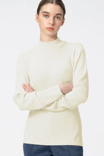 【Washable Wool Knit】High-Neck Top