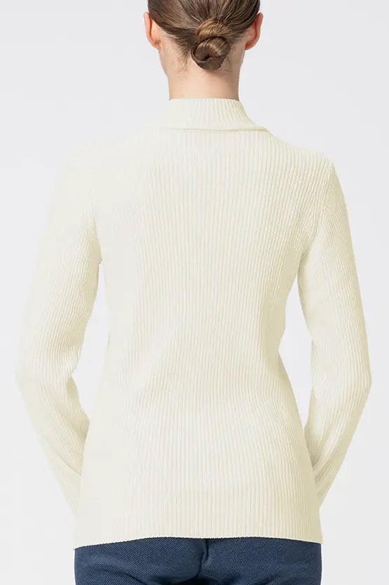 【Washable Wool Knit】High-Neck Top