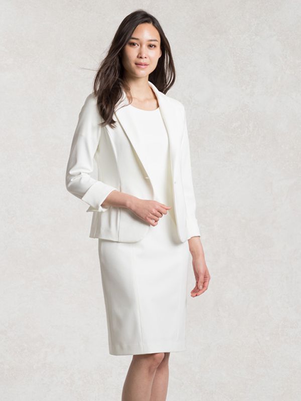 Shell White Tailored Jacket